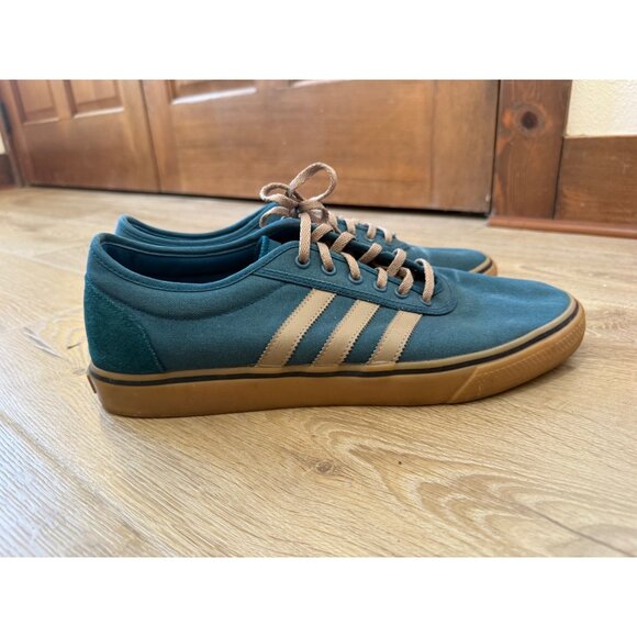 Adidas Adi Ease Shoes Men's Blue Classic Skater Streetwera Size 14 - Picture 2 of 6